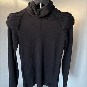Burberry Black Cowl Neck Cashmere Sweater